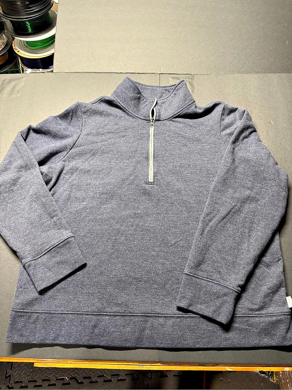 Eddie Bauer women’s Quarter-Zip Sweatshirt in Gray Size XL 1076